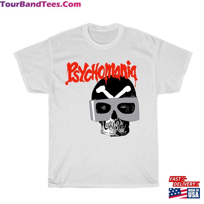 Psychomania Retro Movie Men’S White Navy Black T-Shirt Size To 5Xl Unisex 29Uf172286 – Utopia Fashion