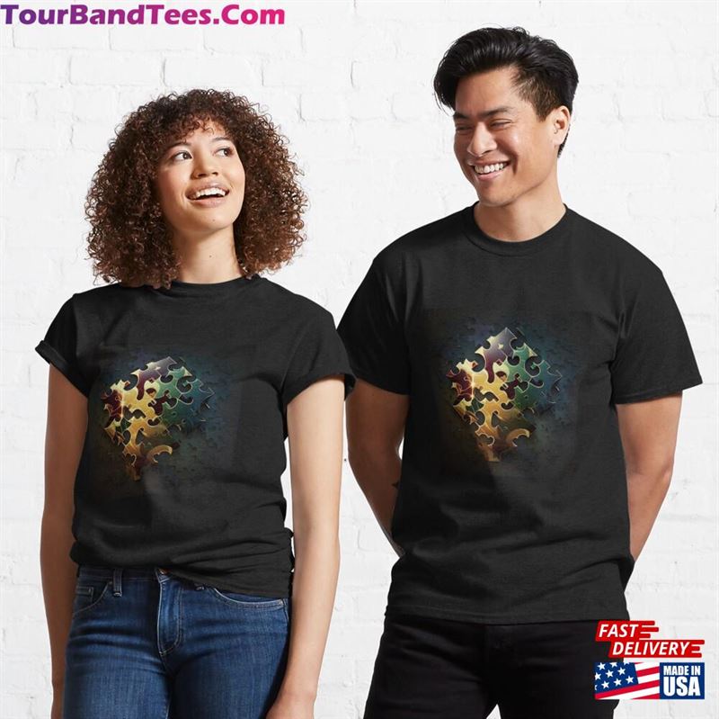 Puzzle Design For Unisex Unique And Fun Clothing Classic T-Shirt 29Uf177048 – Utopia Fashion