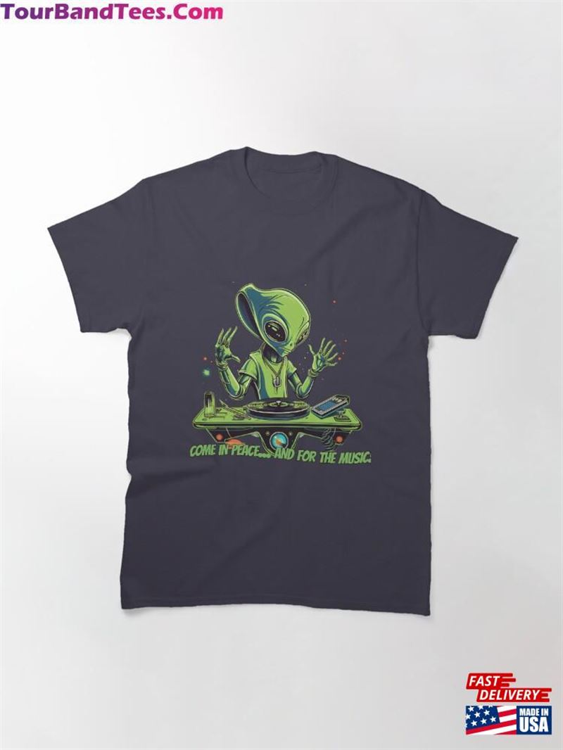 Quirky Alien Dj T-Shirt Design Extraterrestrial Sci Fi Classic Unisex 29Uf182513 – Utopia Fashion