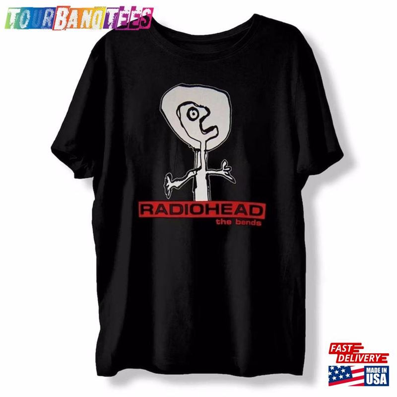 Radiohead The Bends T-Shirt Unisex Black Cotton Rock Music Gift For Men Women Classic 29Uf170249 – Utopia Fashion