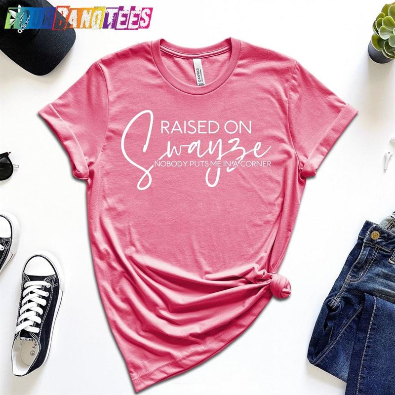 Raised On Swayze 80’S Movie T-Shirt Heather Raspberry Bella Canvas Cvc Shirt Hoodie 29Uf178450 – Utopia Fashion