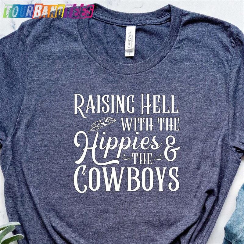 Raising Hell With The Hippies And Cowboys Shirt Cody Jinks Country Music Hoodie T-Shirt 29Uf178142 – Utopia Fashion