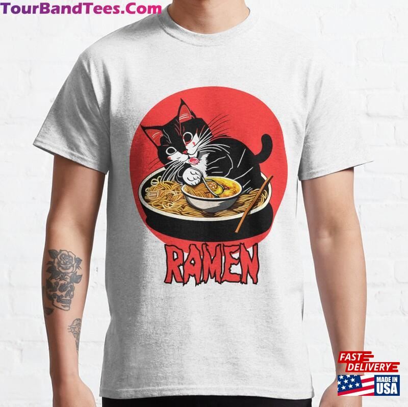 Ramen Cat Design Classic T-Shirt Sweatshirt Hoodie 29Uf182490 – Utopia Fashion