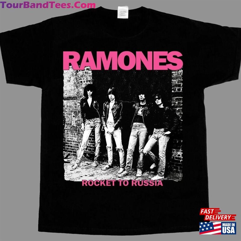 Ramones Rocket To Russia T-Shirt Band Shirt Tour Classic Hoodie 29Uf180587 – Utopia Fashion