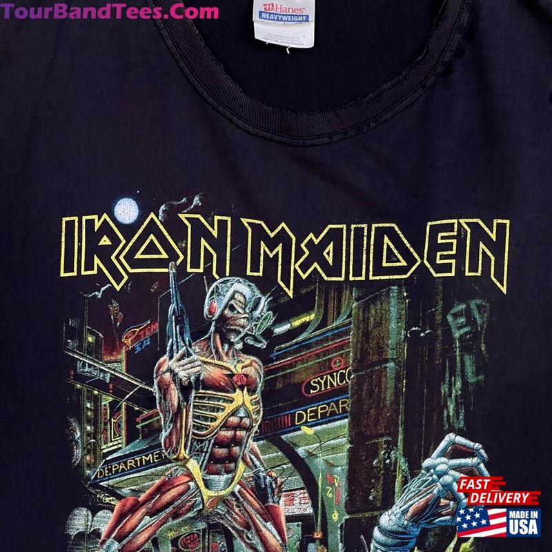 Rare Iron Maiden Somewhere In Time Tour Tee Authentic Vintage Unisex T-Shirt 29Uf167334 – Utopia Fashion