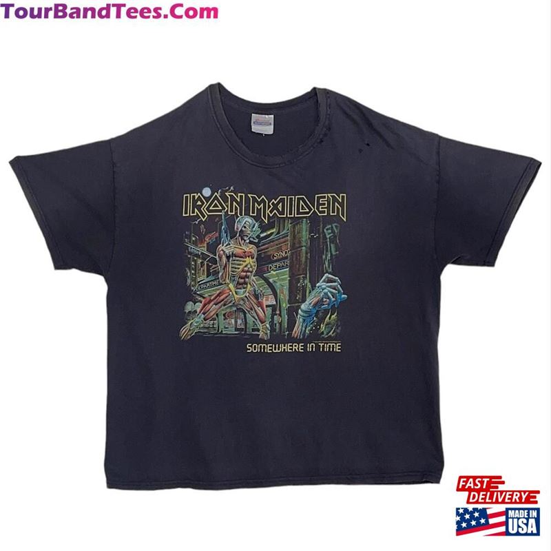 Rare Iron Maiden Somewhere In Time Tour Tee Authentic Vintage Unisex T-Shirt 29Uf167334 – Utopia Fashion