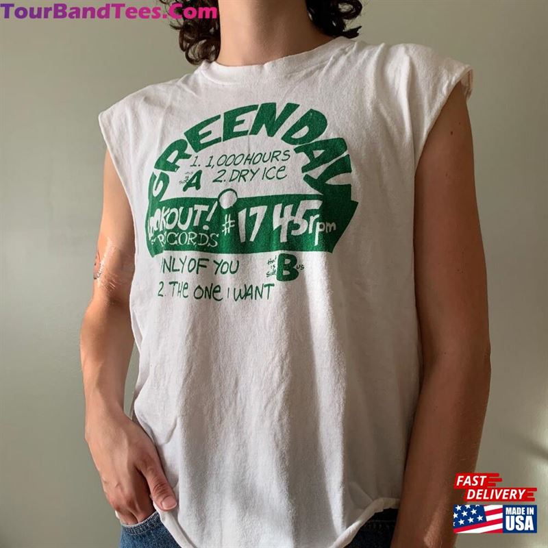 Rare Green Day Tour Tee Vintage Cut Off T Shirt Lookout Records Pop Punk Band Distressed Classic Hoodie 29Uf168893 – Utopia Fashion