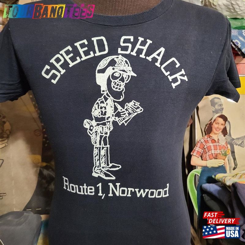 Rare Vintage 1970S Speed Shack Hot Rod Shop Rt Racing Mechanic F Drag Police Tee T Shirt S T-Shirt Sweatshirt 29Uf172211 – Utopia Fashion