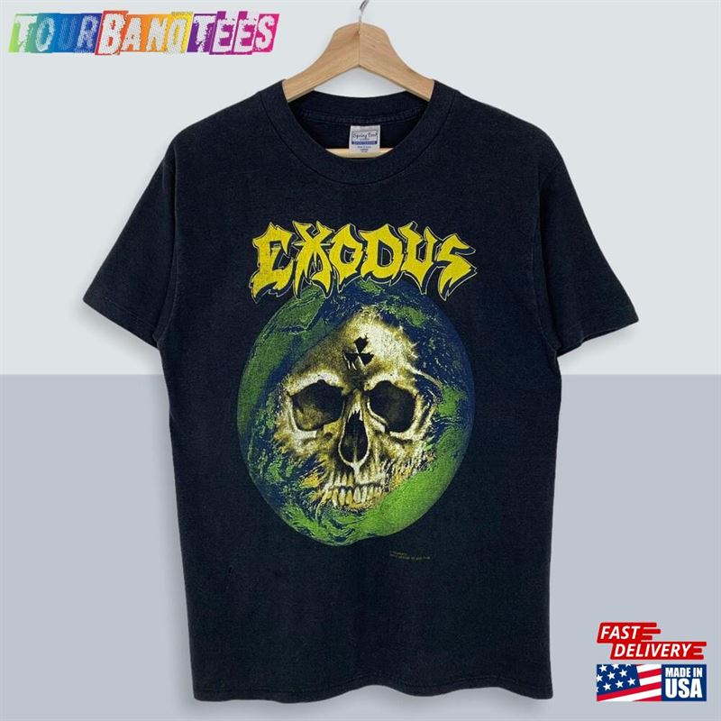 Rare Vintage Exodus Fabulous Disaster Tour Tee T Shirt 80S Unisex Classic 29Uf172876 – Utopia Fashion