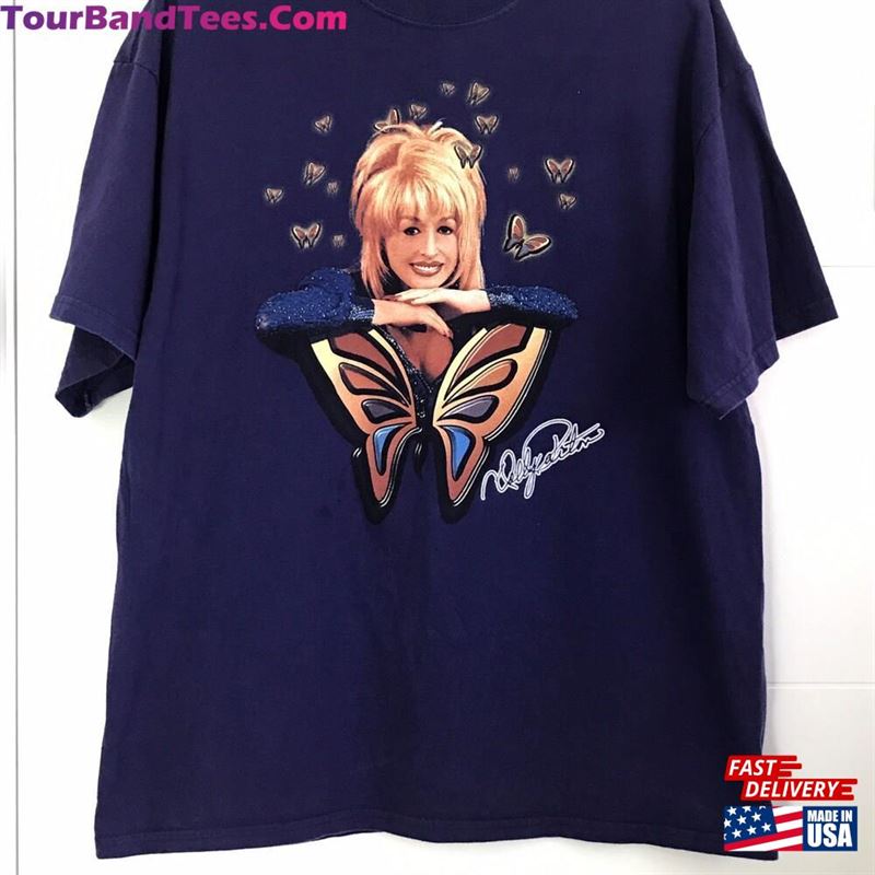 Rare Vintage 90S Dolly Parton Dollywood Butterfly T-Shirt Unisex Hoodie 29Uf164644 – Utopia Fashion