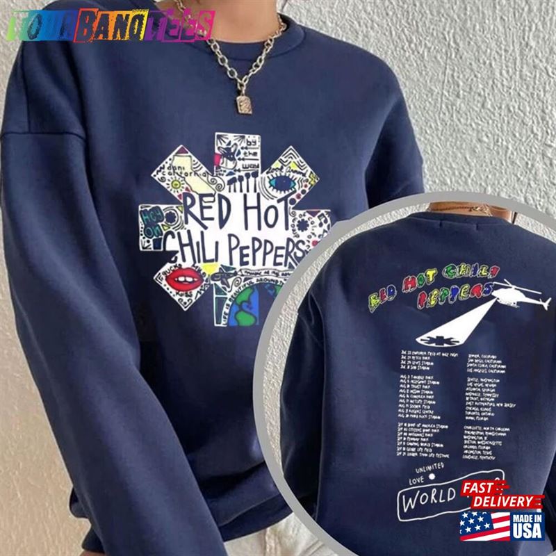 Rare Vintage Red Hot Chili Peppers Shirt Rhcp Tee Tour T-Shirt Hoodie Sweatshirt Unisex 29Uf172032 – Utopia Fashion