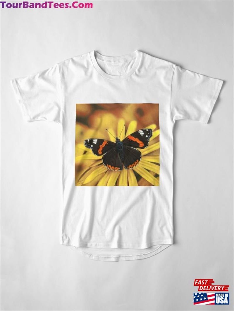 Red Admiral Butterfly Long T-Shirt Unisex 29Uf166541 – Utopia Fashion