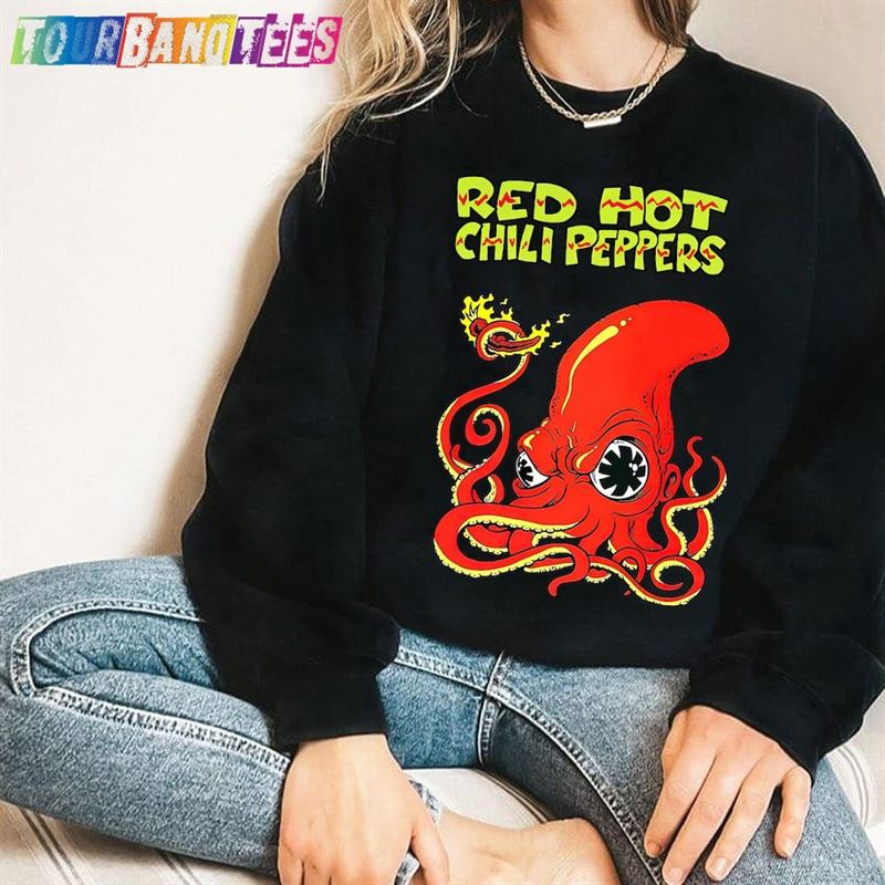 Red Hot Chili Peppers Octopus Crewneck Sweatshirt Classic Unisex 29Uf179665 – Utopia Fashion