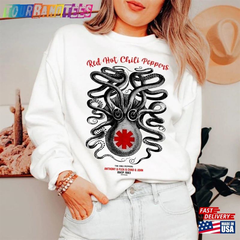 Red Hot Chili Peppers Octopus Rhcp T-Shirt Funk Rock Band Shirt Sweatshirt Classic 29Uf171867 – Utopia Fashion