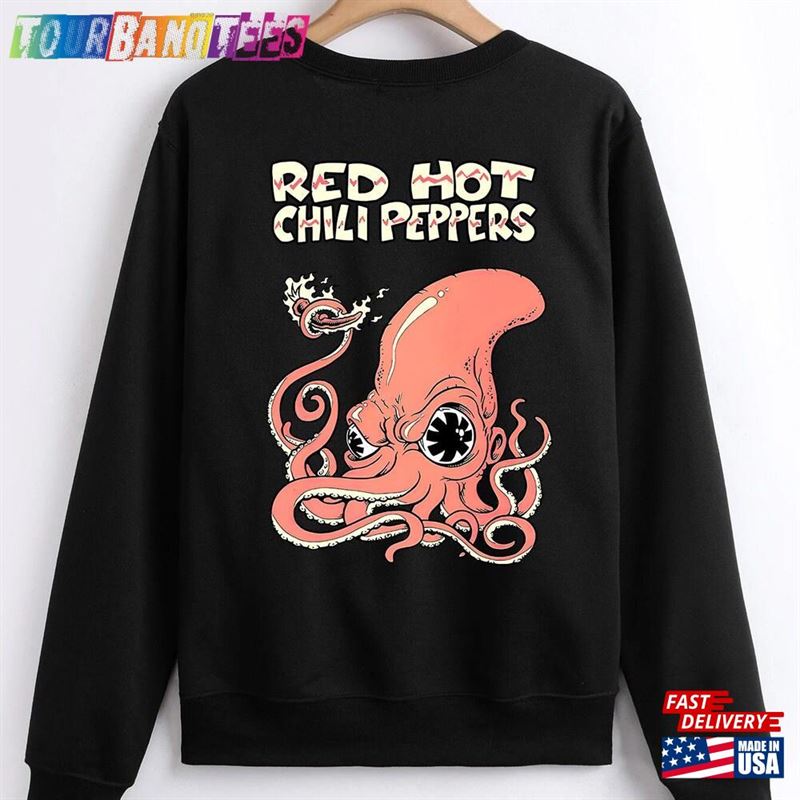 Red Hot Chili Peppers Octopus Logo Crewneck T-Shirt Classic Sweatshirt 29Uf173572 – Utopia Fashion