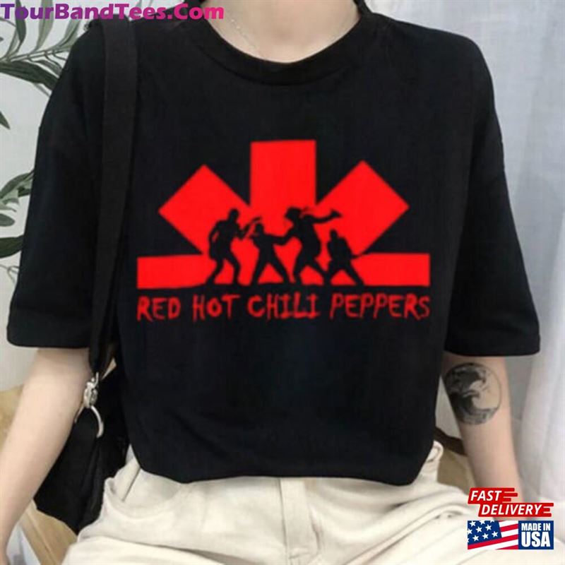 Red Hot Chili Peppers T-Shirt World Tour Shirt Rock Band Tee Classic 29Uf180636 – Utopia Fashion