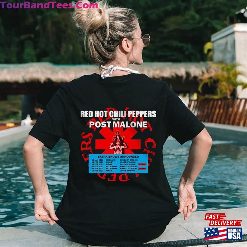 Red Hot Chili Peppers With Post Malone Merch Australia Tour And New Zealand T-Shirt Unisex 29Uf168472 – Utopia Fashion