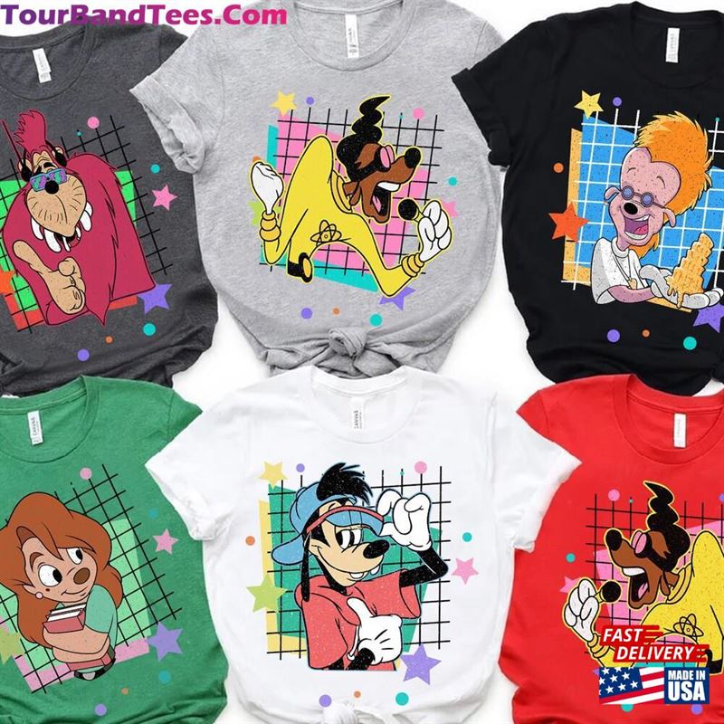 Retro 90S Disney A Goofy Movie Characters Squad Family Matching Shirt Wdw Trip Unisex T-Shirt Birthday Gift Adult Kid Toddler Tee Classic 29Uf166277 – Utopia Fashion