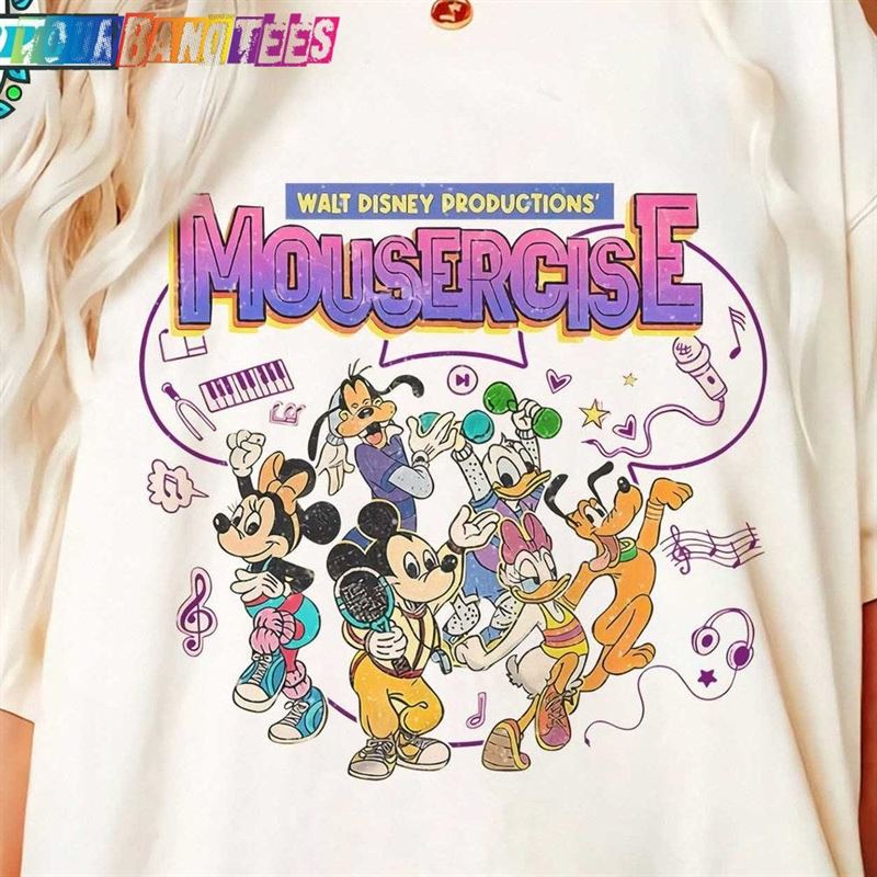 Retro 90S Disney Mousercise Shirt Comfort Colors T-Shirt Classic 29Uf179040 – Utopia Fashion