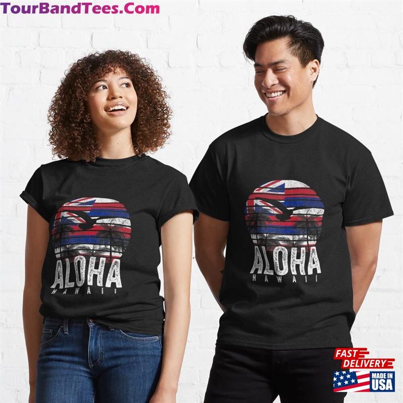 Retro Aloha Hawaii Flag Hawaiian Island Vintage Men Women Premium Classic T-Shirt Sweatshirt Hoodie 29Uf166375 – Utopia Fashion