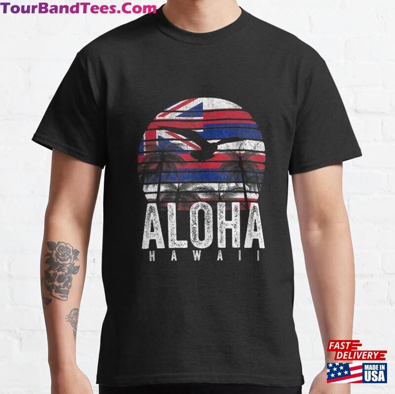 Retro Aloha Hawaii Flag Hawaiian Island Vintage Men Women Premium Classic T-Shirt Sweatshirt Hoodie 29Uf166375 – Utopia Fashion