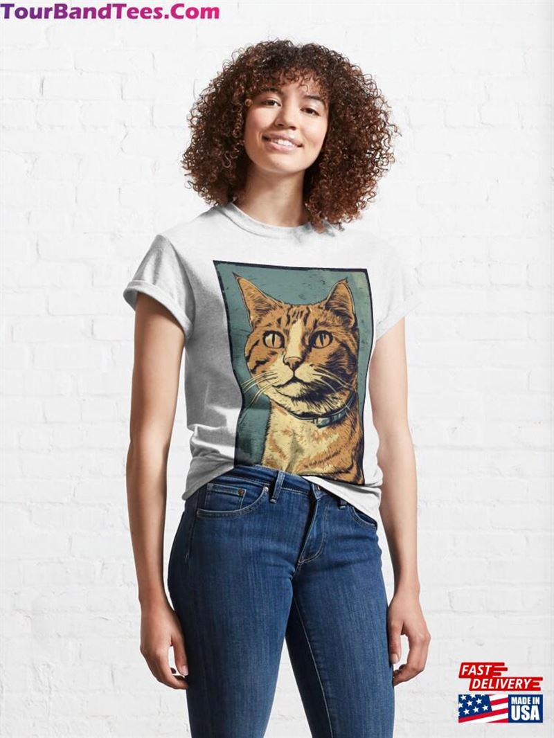 Retro Comic Style Cat Classic T-Shirt Unisex Hoodie 29Uf181790 – Utopia Fashion