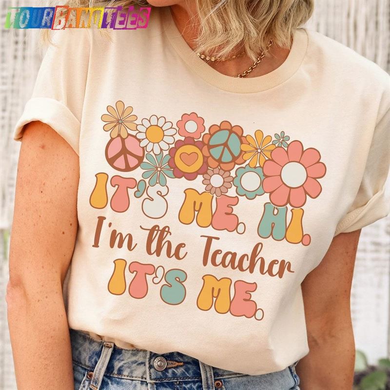 Retro It’S Me Hi I M The Teacher T-Shirt Classic 29Uf177682 – Utopia Fashion