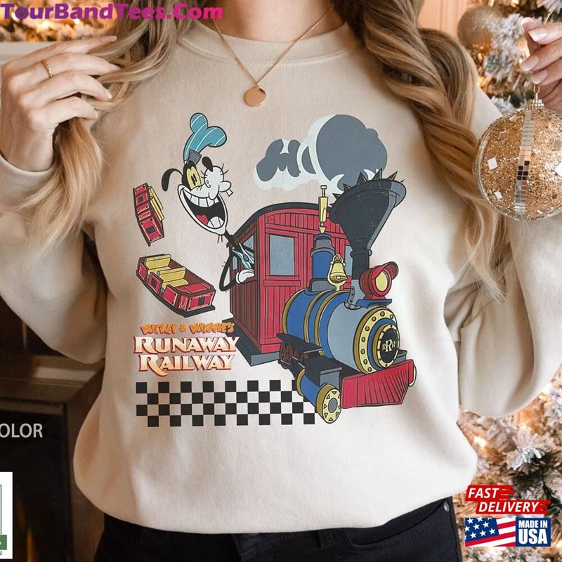 Retro Mickey Minnie Runaway Railway Goofy Shirt A Movie T-Shirt Hollywood Studios Sweatshirt Unisex 29Uf187888 – Utopia Fashion