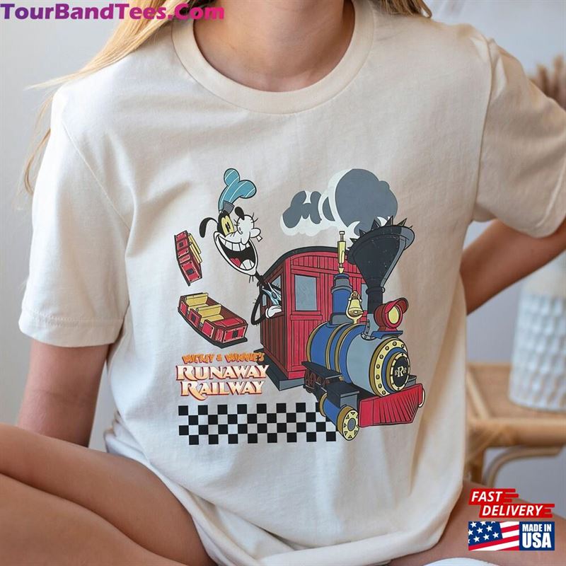 Retro Mickey Minnie Runaway Railway Goofy Shirt A Movie T-Shirt Hollywood Studios Sweatshirt Unisex 29Uf187888 – Utopia Fashion