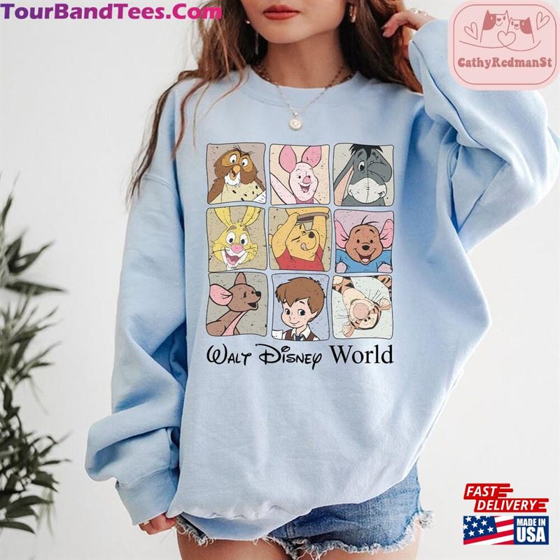 Retro Pooh And Friends Sweatshirt Vintage Walt Disney World Hoodie Winnie The Shirt Unisex T-Shirt 29Uf166766 – Utopia Fashion