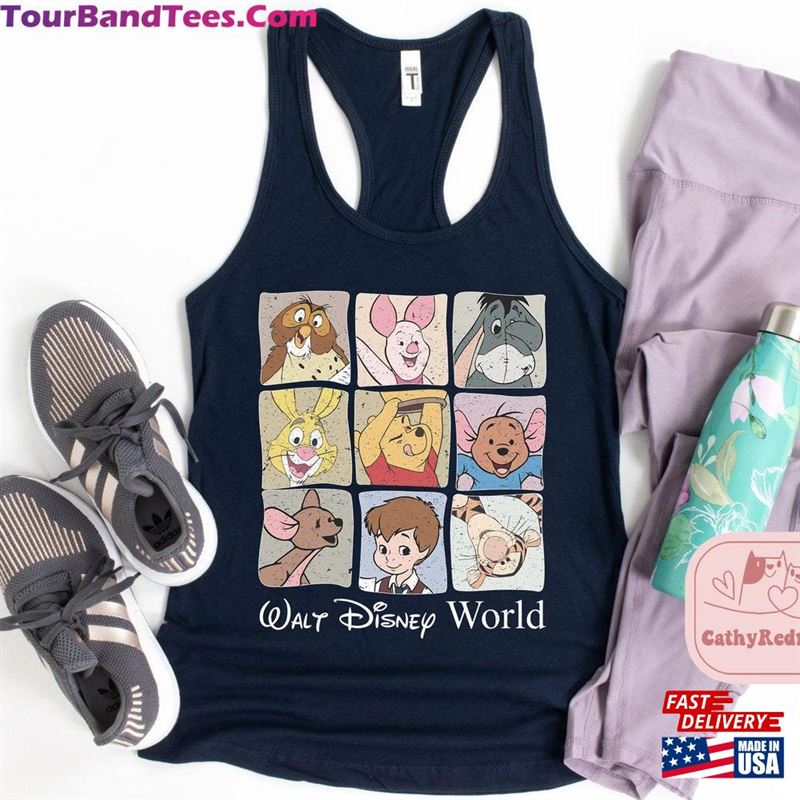 Retro Pooh And Friends Tanks Vintage Walt Disney World Tank Winnie The Unisex T-Shirt 29Uf167153 – Utopia Fashion