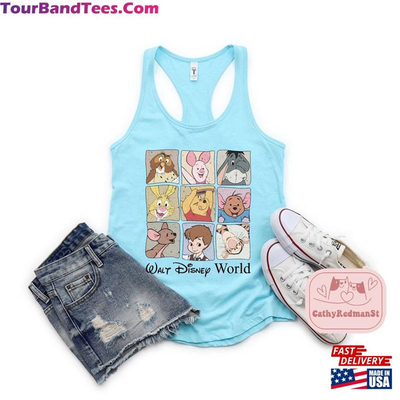 Retro Pooh And Friends Tanks Vintage Walt Disney World Tank Winnie The Unisex T-Shirt 29Uf167153 – Utopia Fashion