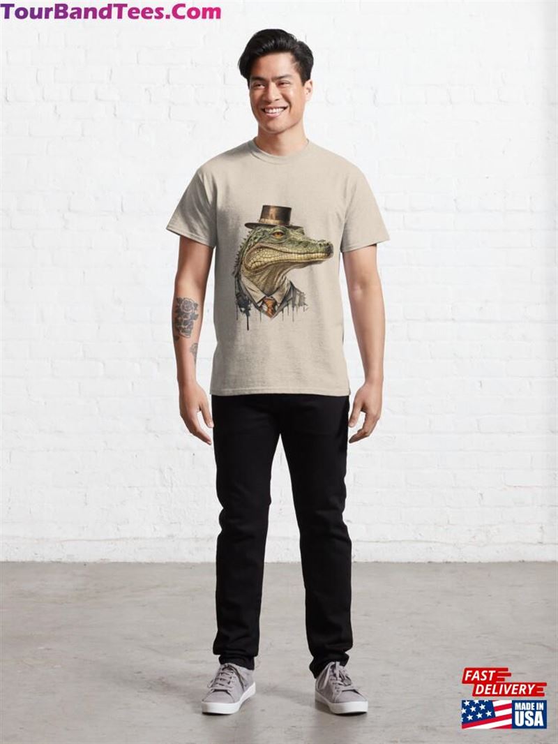 Retro Vintage Crocodile Classic T-Shirt Unisex 29Uf187695 – Utopia Fashion