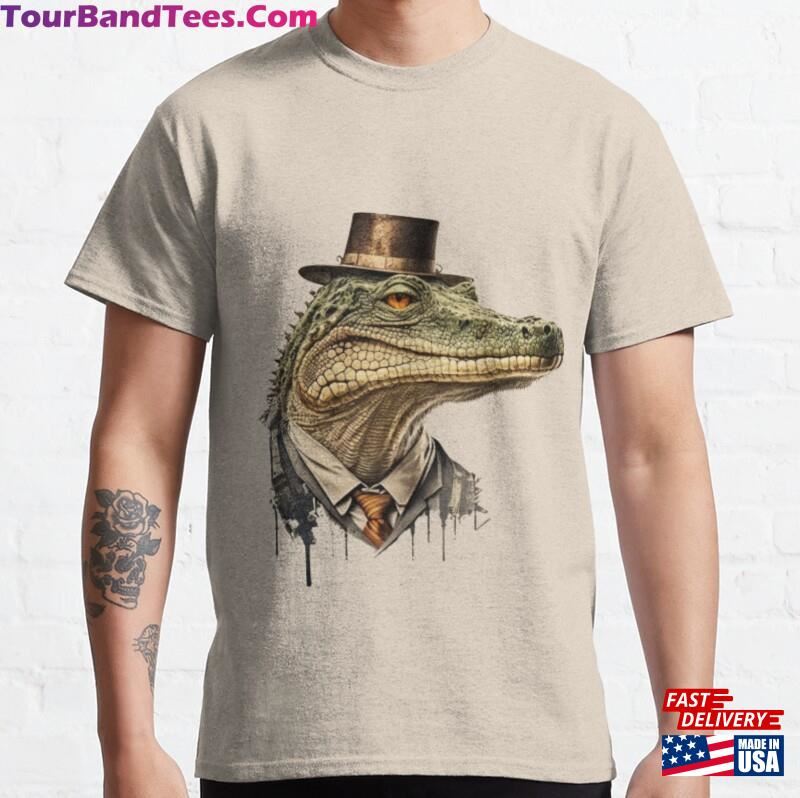 Retro Vintage Crocodile Classic T-Shirt Unisex 29Uf187695 – Utopia Fashion