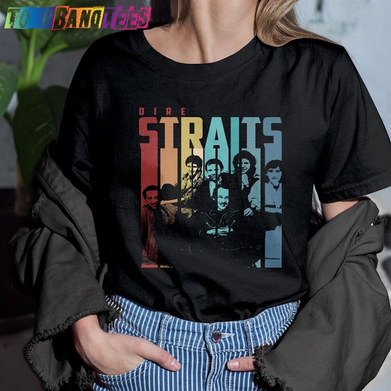 Retro Vintage Dire Straits Band T-Shirt Shirt Classic Hoodie 29Uf174283 – Utopia Fashion