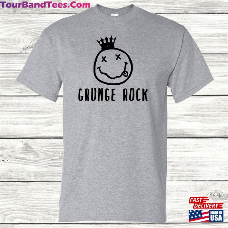 Retro Vintage Rock Grunge Punk Band Smiling Face King Mens Shirt Classic T-Shirt 29Uf167827 – Utopia Fashion