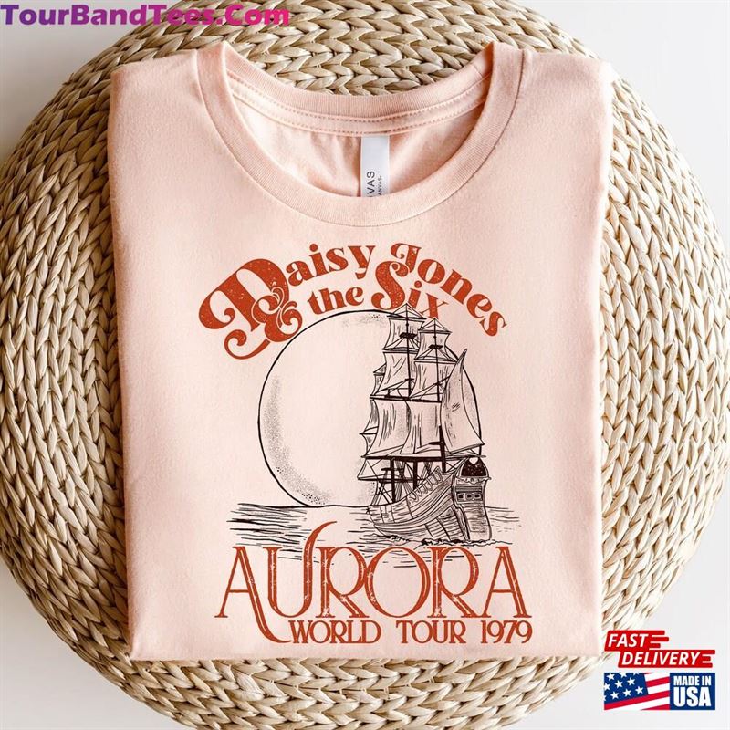 Retro Vintage The Six Aurora World Tour T-Shirt Daisy Jones And Sweatshirt Classic 29Uf167682 – Utopia Fashion