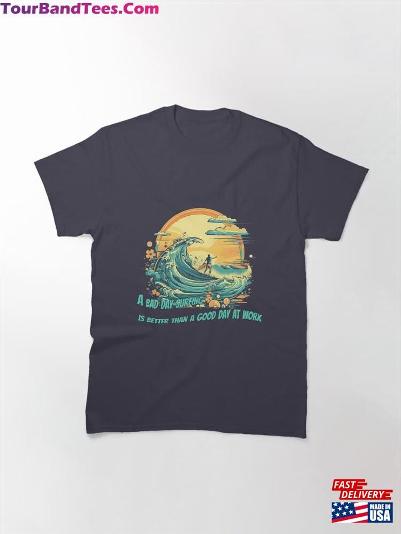 Ride The Exhilarating Surfing Wave With This Beach Vibes T-Shirt Unisex Hoodie 29Uf186868 – Utopia Fashion