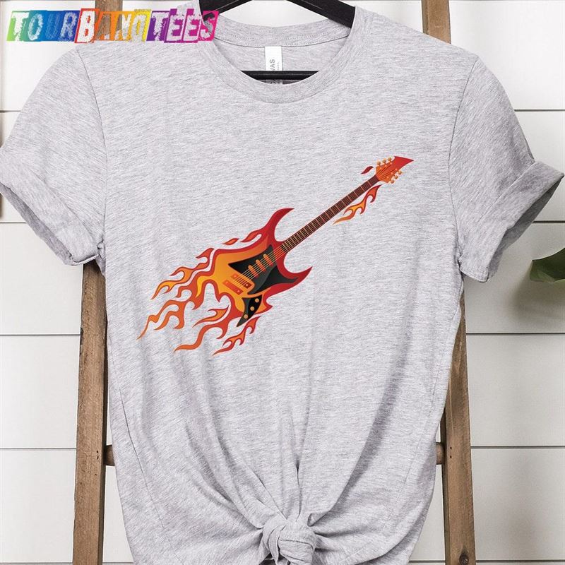 Rock And Roll Shirt Fire Guitar T-Shirt Music Lover Sweatshirt Classic 29Uf180360 – Utopia Fashion