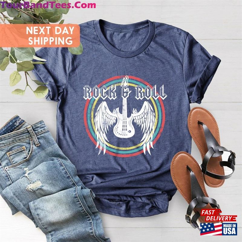 Rock And Roll Shirt Music T-Shirt Guitar Unisex Classic 29Uf186758 – Utopia Fashion