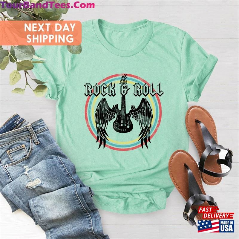 Rock And Roll Shirt Music T-Shirt Guitar Unisex Classic 29Uf186758 – Utopia Fashion