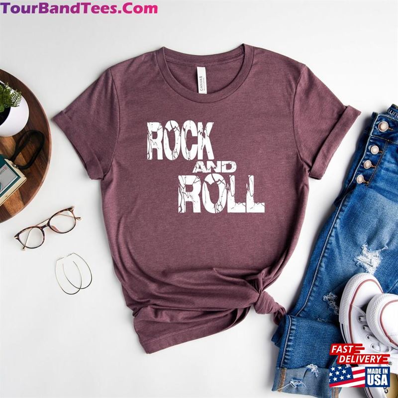 Rock And Roll Shirt Vintage T-Shirt Guitar Unisex Sweatshirt 29Uf182062 – Utopia Fashion