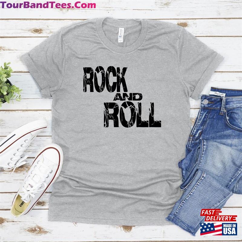 Rock And Roll Shirt Vintage T-Shirt Guitar Unisex Sweatshirt 29Uf182062 – Utopia Fashion