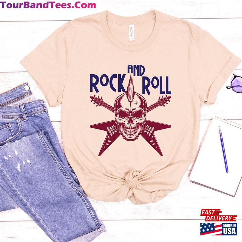 Rock And Roll Skull Shirt Metal Head Funny Guitar Unisex Hoodie 29Uf167780 – Utopia Fashion