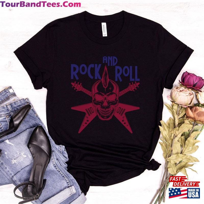 Rock And Roll Skull Shirt Metal Head Funny Guitar Unisex Hoodie 29Uf167780 – Utopia Fashion