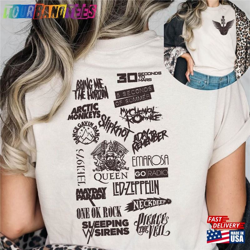 Rock Band Logo Side T-Shirt Sweatshirt Heavy Metal Shirt Unisex 29Uf172393 – Utopia Fashion