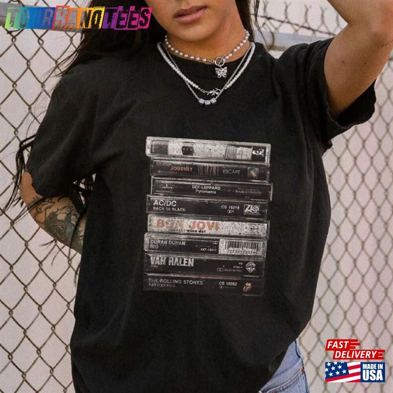 Rock Cassette Tapes Vintage Vibe Band Graphic Tee Unisex Retro Music Shirt Lime Monday Hoodie Sweatshirt 29Uf171966 – Utopia Fashion