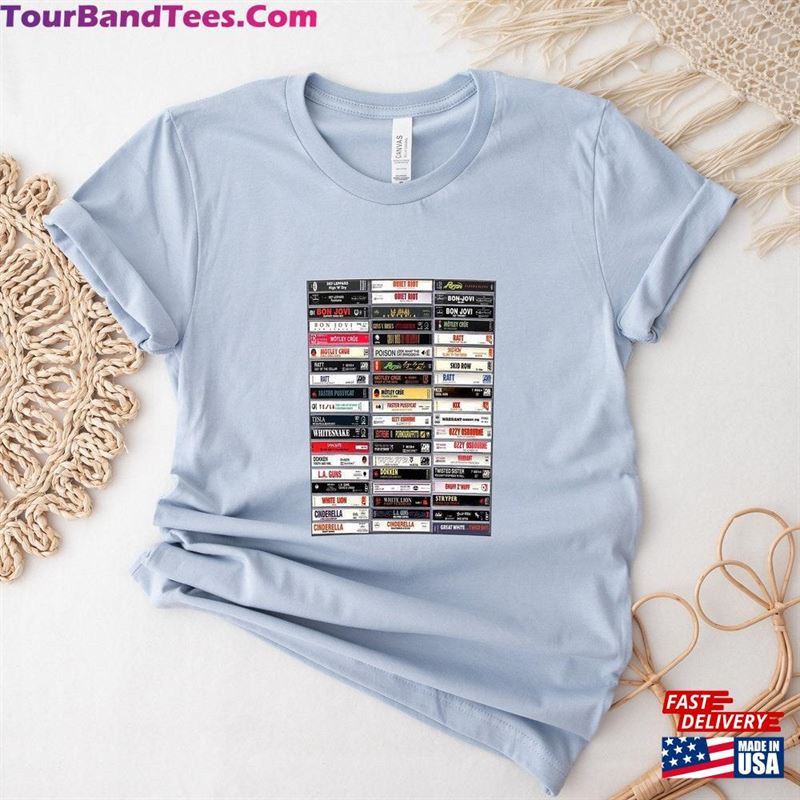 Rock Cassettes T-Shirt 80S And Roll Crewneck Tee Unisex 29Uf168161 – Utopia Fashion