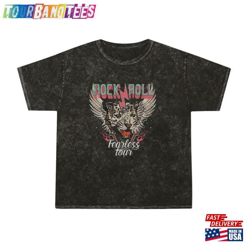 Rock N Roll Fearless Tour Stone Wash Tee Sweatshirt T-Shirt 29Uf173043 – Utopia Fashion