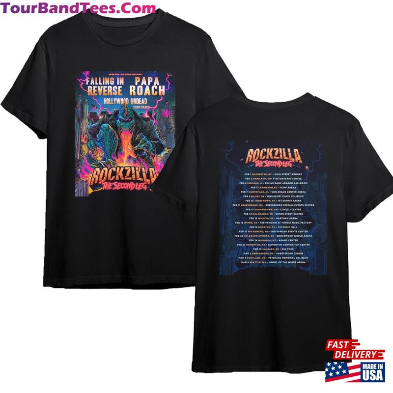 Rockzilla The Second Leg Tour Shirt Hoodie Unisex 29Uf187024 – Utopia Fashion